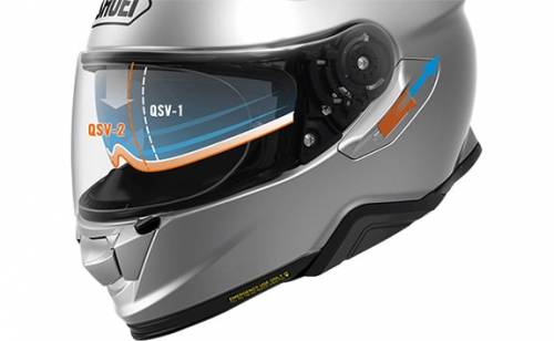 Cască Moto Integrală SHOEI GT-AIR II Notch TC-1 · Negru / Roșu / Gri 