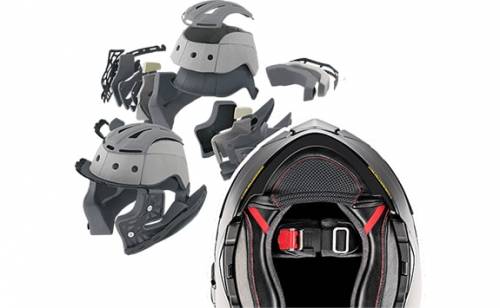 Cască Moto Integrală SHOEI GT-AIR II Notch TC-1 · Negru / Roșu / Gri 