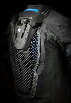 Geacă Moto din Piele Naturală de Bivol REVIT HUXLEY · Negru 