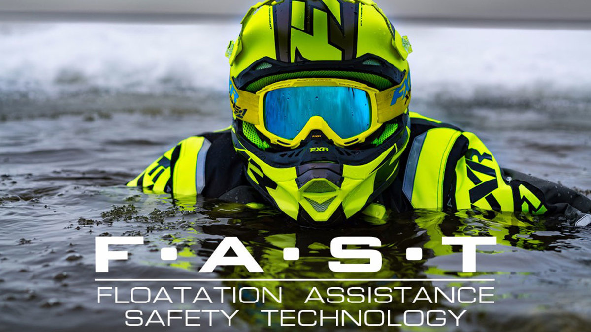 Video Geacă Snowmobil FXR RACING ADRENALINE F.A.S.T. · Negru / Verde-Fluo 