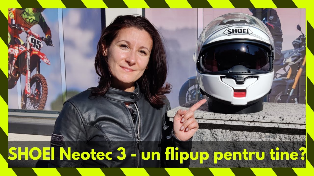 Video Cască Moto Flip-Up SHOEI NEOTEC 3 ANTHEM TC-5 · Negru / Gri 