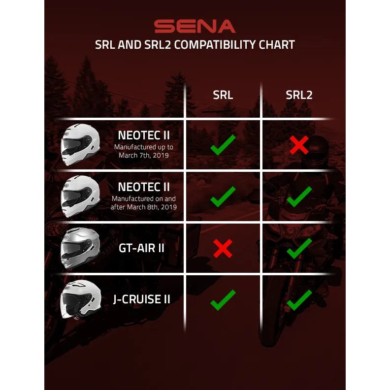 Sistem de Comunicație Bluetooth SENA SRL 2 pentru căștile Shoei