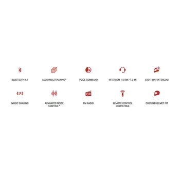 Sistem de Comunicație Bluetooth SENA SRL 2 pentru căștile Shoei