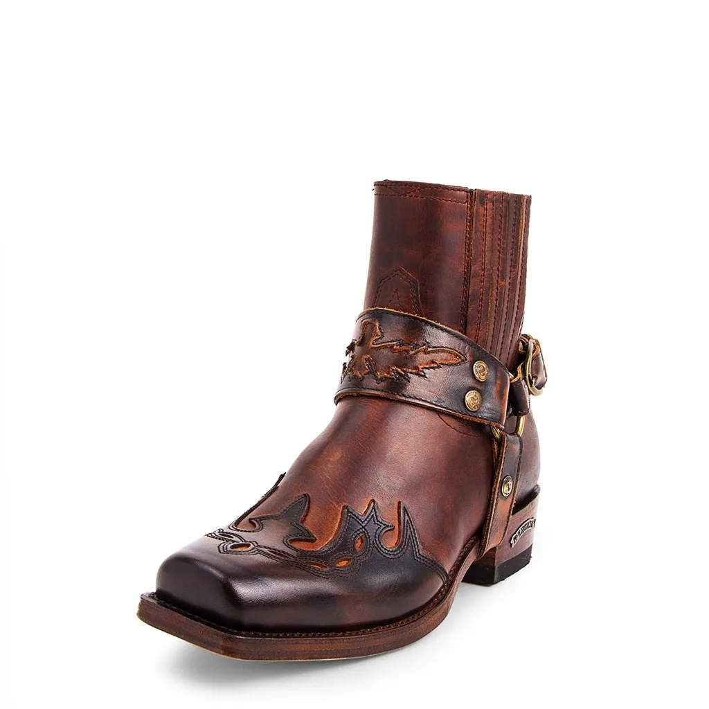 Botine Moto Chopper din Piele Naturală SENDRA BOOTS 7811 BLUES