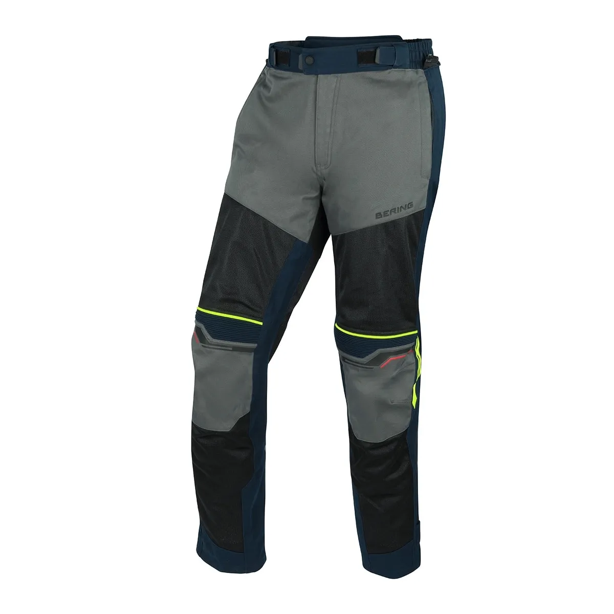 Pantaloni Moto de Vară din Textil BERING Bamako Negru Albastru Gri