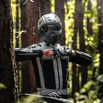 Geacă Moto de Vară din Textil RICHA AIRSTORM WP · Gri / Negru - BBmoto