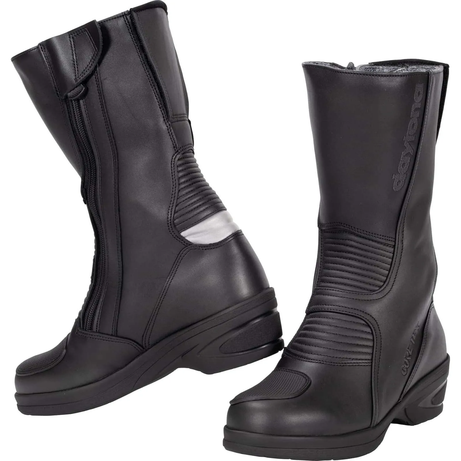 Cizme Moto Damă Touring GoreTex & Piele Naturală DAYTONA LADY PILOT GTX · Negru