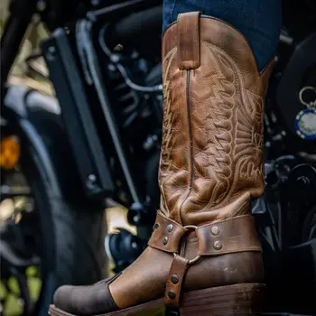 Cizme Cowboy Unisex din Piele Naturală SENDRA BOOTS 7862 Seta