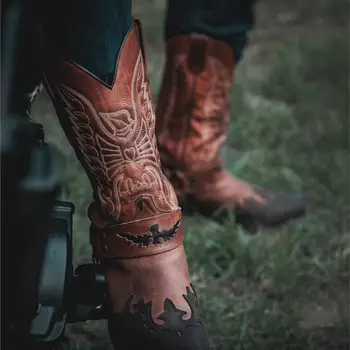 Cizme Cowboy Unisex din Piele Naturală SENDRA BOOTS 7862 Seta