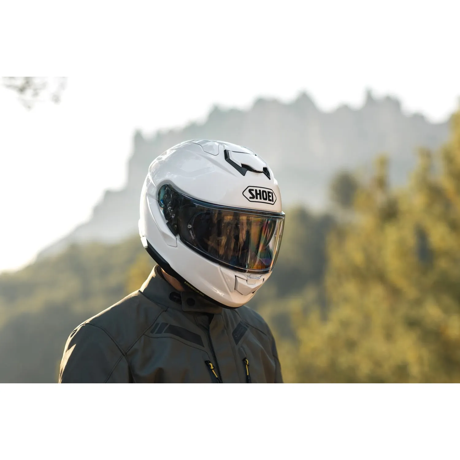 Cască Moto Integrală SHOEI GT-AIR 3 Realm TC-1 · Roșu / Negru / Gri