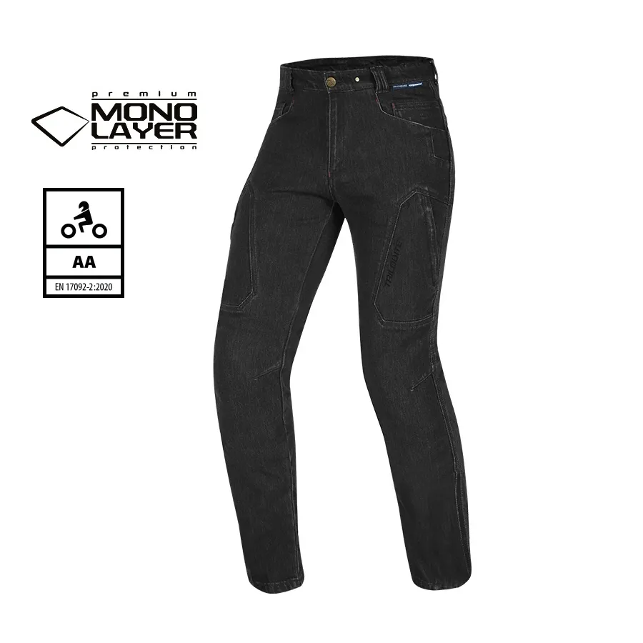 Blugi Moto Regular Fit TRILOBITE 2266 TACTICAL MONO-LAYER · Negru