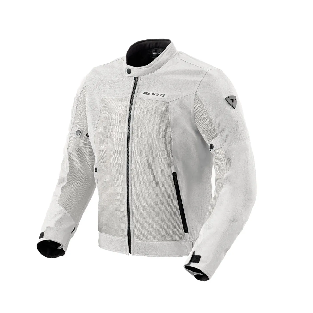 Geacă Moto de Vară din Textil REVIT ECLIPSE 2 Argintiu