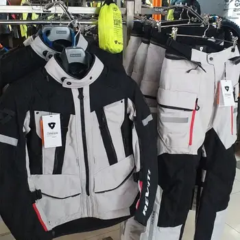 Geacă Moto Touring din Textil REVIT SAND 4 H2O · Gri / Negru - BBmoto
