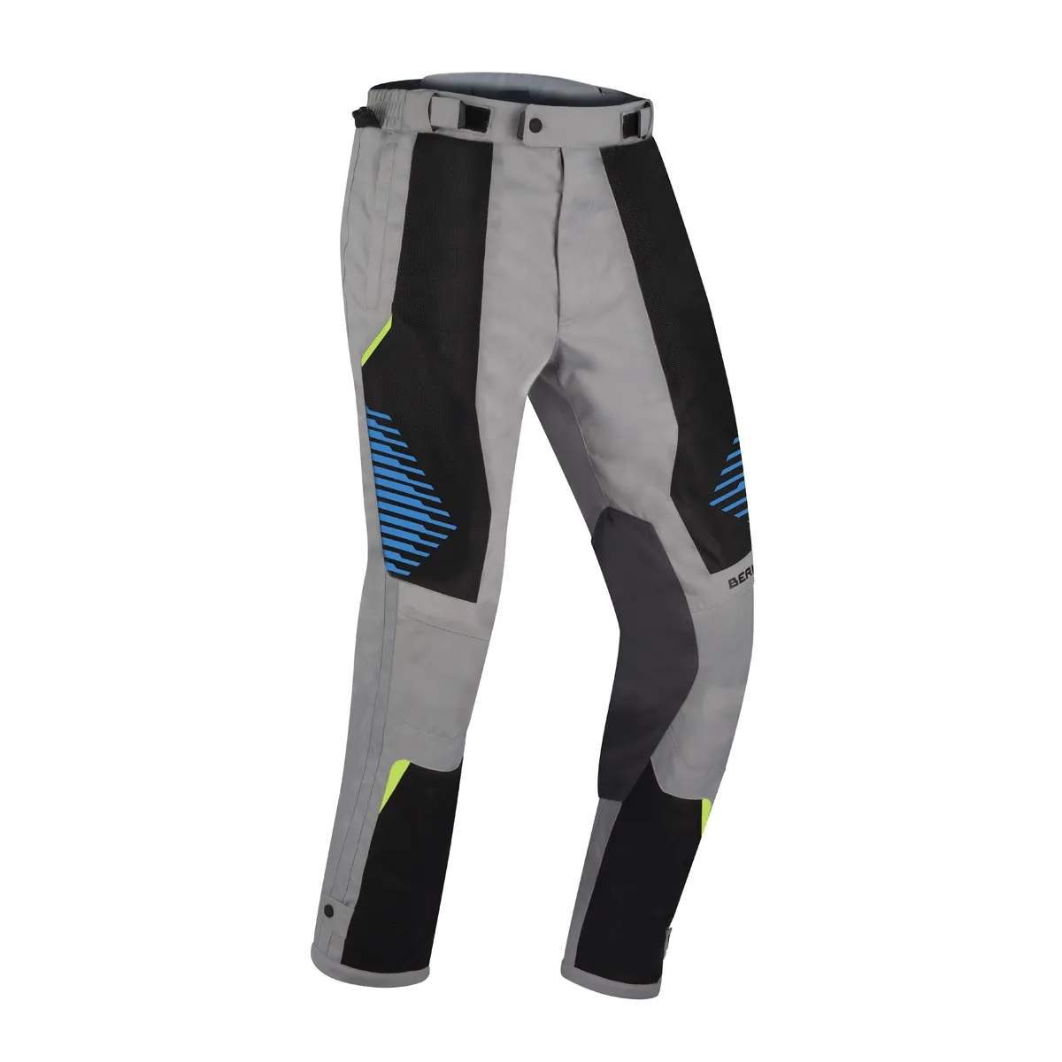 Pantaloni Moto de Vară din Textil BERING BAKUNDU · Gri / Negru / Albastru