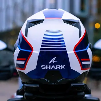 Cască Moto Modulară SHARK OXO SIKTER Crom · Negru / Argintiu
