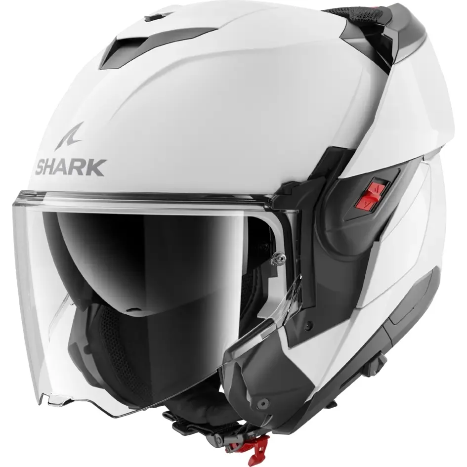 Cască Moto Modulară SHARK OXO · Alb Perlat - BBmoto