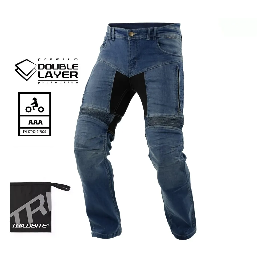 Blugi Moto Lungi TRILOBITE 25607 PARADO DOUBLELAYER AAA · Albastru