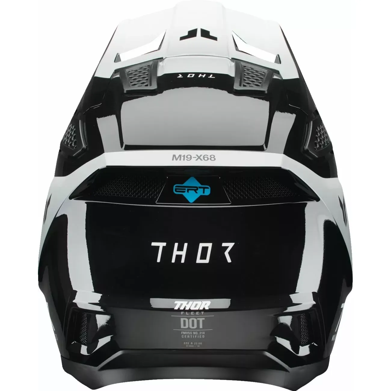 Cască Enduro - Cross THOR FLEET STORM · Negru / Alb - BBmoto