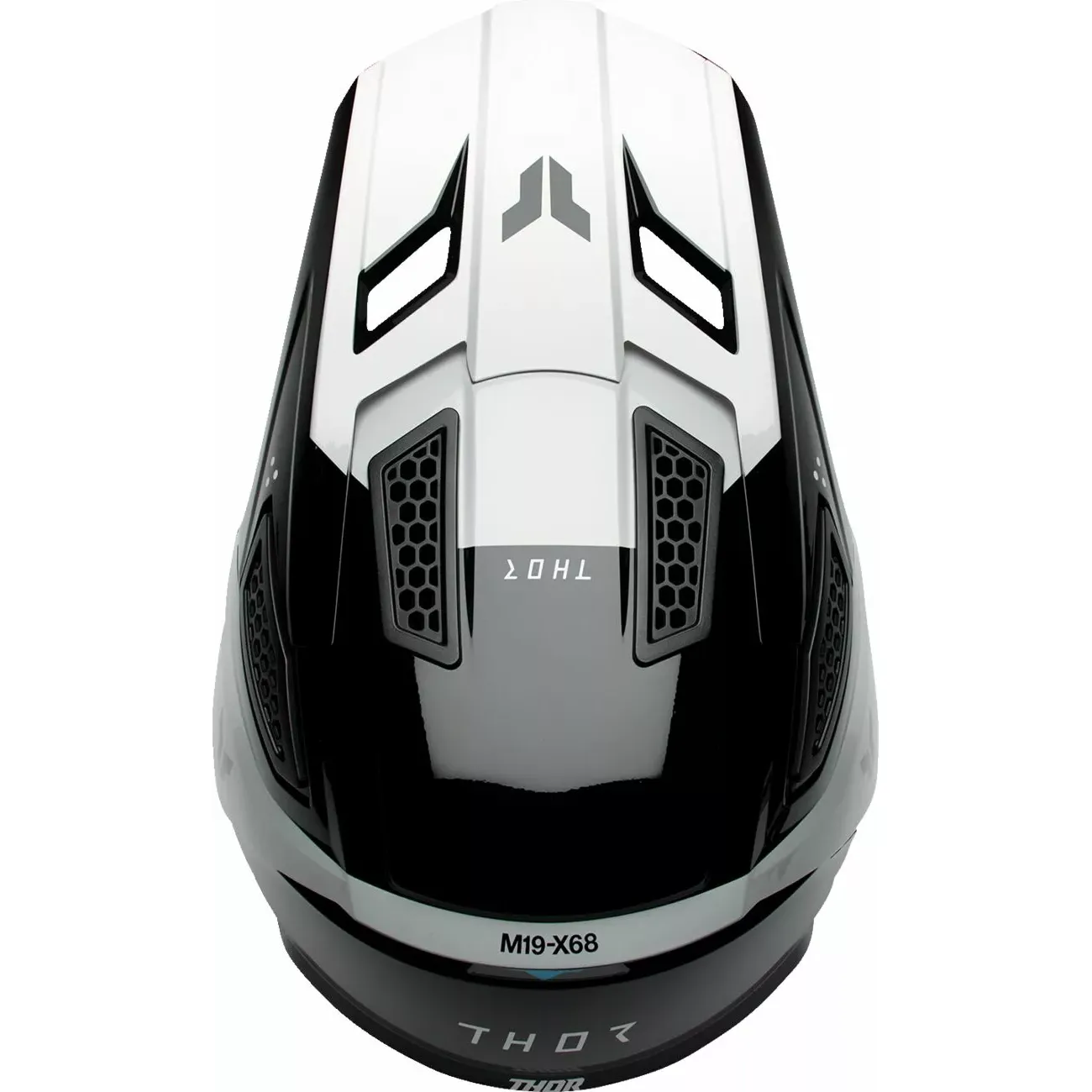 Cască Enduro - Cross THOR FLEET STORM · Negru / Alb - BBmoto