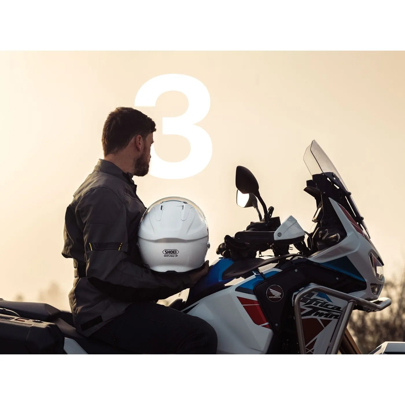 Cască Moto Integrală SHOEI GT-AIR 3 Chalk Grey · Gri