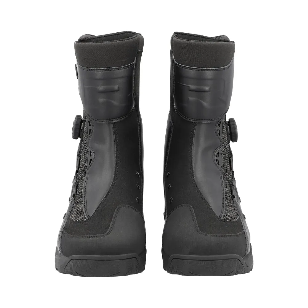Cizme Moto Touring din Piele & Textil RICHA ADVENTURE X-OVER MID ATOP WP · Negru