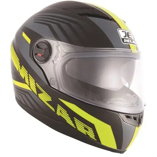 Cască Moto Integrală JET FIGHTER SV MIZAR · Negru / Verde-Fluo