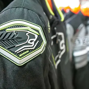 Geacă Moto Touring din Textil BERING GUARDIAN · Negru / Alb