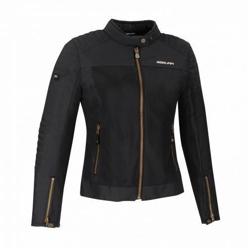 Geacă Moto Damă din Textil SEGURA LADY OSKAR · Negru