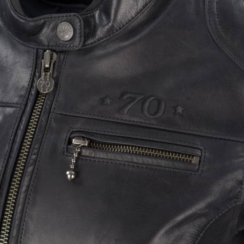 Geacă Moto Damă din Piele & Textil SEGURA KROFT · Negru 