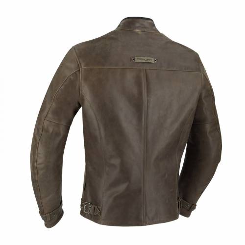 Geacă Moto din Piele & Textil SEGURA JAYZER · Maro 