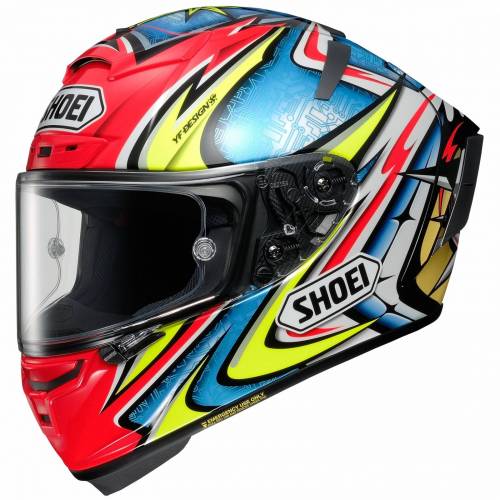Cască Moto Integrală SHOEI X-Spirit III Daijiro TC-1 · Roșu / Albastru / Negru / Galben