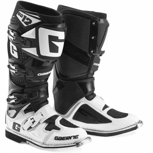 Cizme Enduro - Cross GAERNE SG-12 · Negru / Alb 