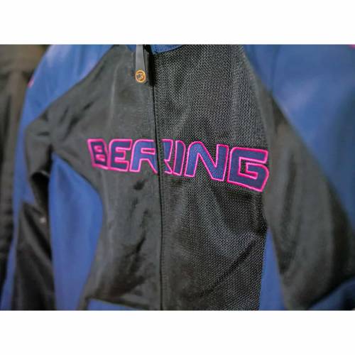Geacă Moto Damă de Vară din Textil BERING SPIRIT · Negru / Albastru 
