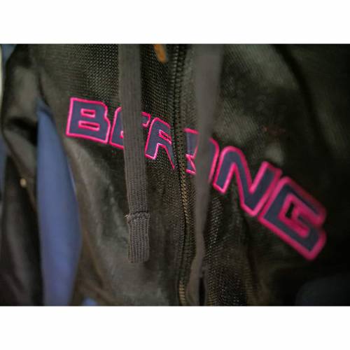 Geacă Moto Damă de Vară din Textil BERING SPIRIT · Negru / Albastru 