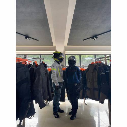 Geacă Moto Damă de Vară din Textil BERING SPIRIT · Negru / Albastru 