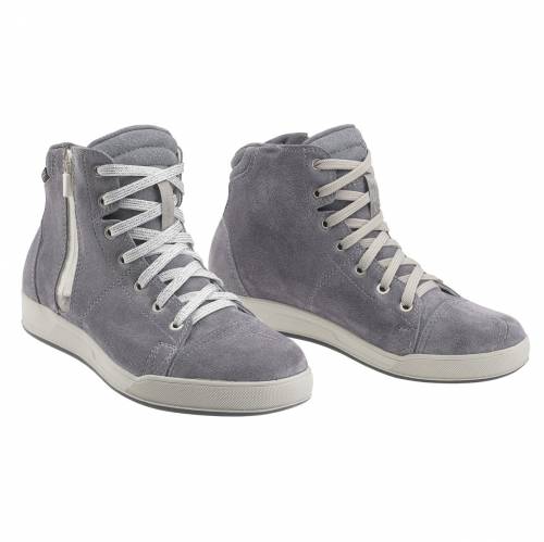 Ghete Moto Damă din Piele & Textil GAERNE G.VOYAGER LADY GORE-TEX · Gri