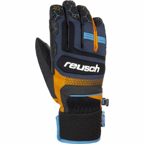 Mănuși Schi REUSCH STUART R-TEX® XT 4425 · Negru / Portocaliu / Albastru 