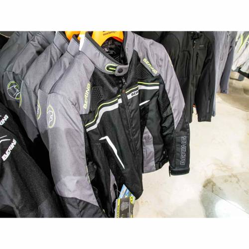 Geacă Moto din Textil BERING BATIST · Negru / Gri 