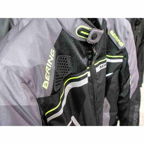 Geacă Moto din Textil BERING BATIST · Negru / Gri 