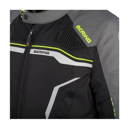 Geacă Moto din Textil BERING BATIST · Negru / Gri 