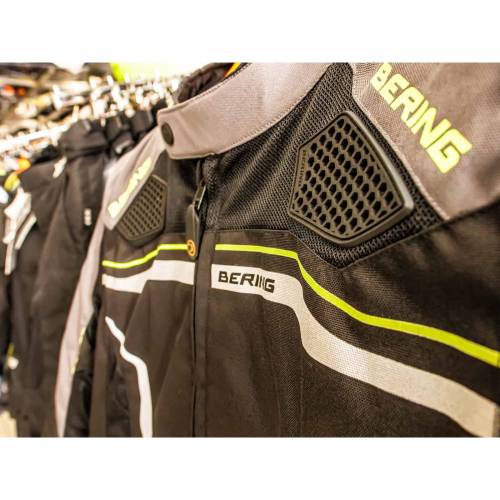 Geacă Moto din Textil BERING BATIST · Negru / Gri 