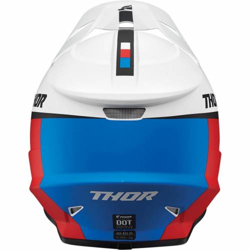 Cască Enduro - Cross THOR SECTOR RACER · Alb / Albastru / Roșu 