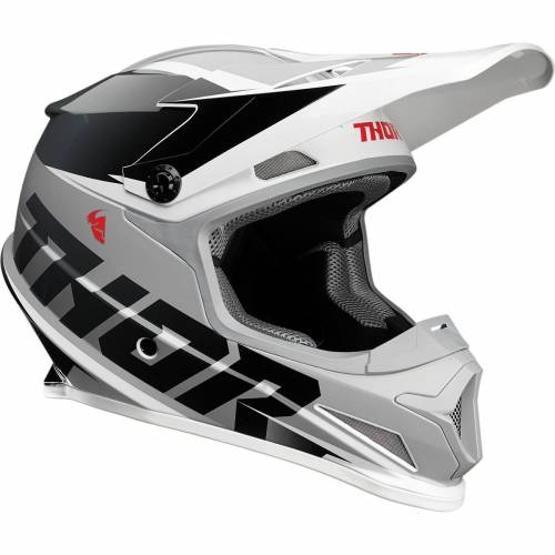 Cască Enduro - Cross THOR SECTOR FADER · Negru / Alb