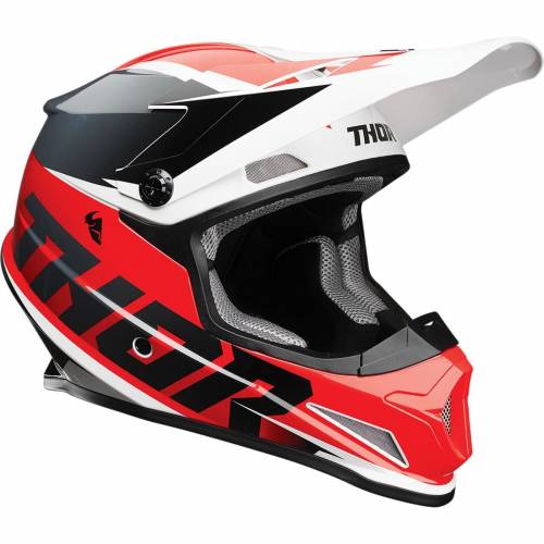 Cască Enduro - Cross THOR SECTOR FADER · Rosu / Negru 