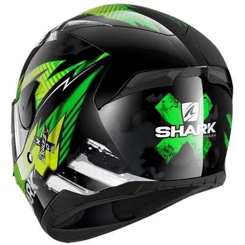 Cască Moto Integrală SHARK D-SKWAL 2 PENXA · Negru / Alb / Verde 