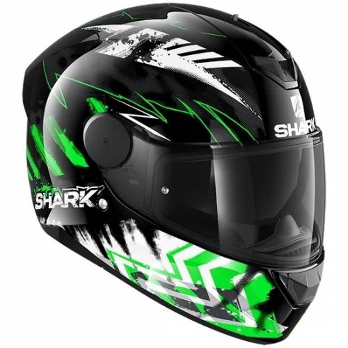 Cască Moto Integrală SHARK D-SKWAL 2 PENXA · Negru / Alb / Verde 