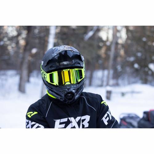 Cască Enduro - Cross - Snowmobil FXR RACING BLADE 2.0 FORCE · Negru / Verde-Fluo 