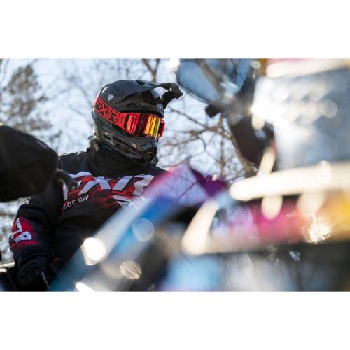 Cască Enduro - Cross - Snowmobil FXR RACING BLADE 2.0 FORCE · Negru / Verde-Fluo 