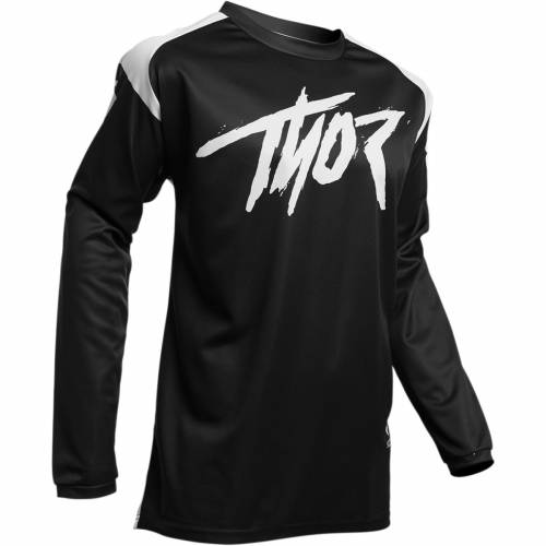 Tricou Enduro - Cross THOR SECTOR LINK · Negru / Alb