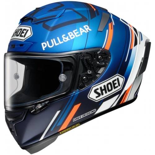 Cască Moto Integrală SHOEI X-Spirit III AM73 TC-2 · Albastru / Alb / Portocaliu